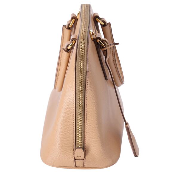 PRADA Promenade Small Handbag Shoulder Bag BL0838 Light Brown Leather - Picture 4 of 7